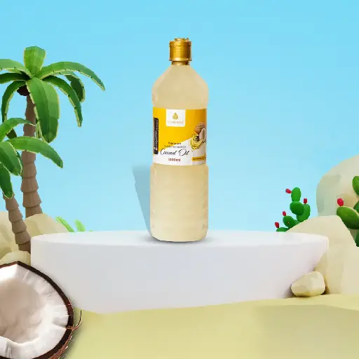 Coconut oil 1 Liter Wood Pressed