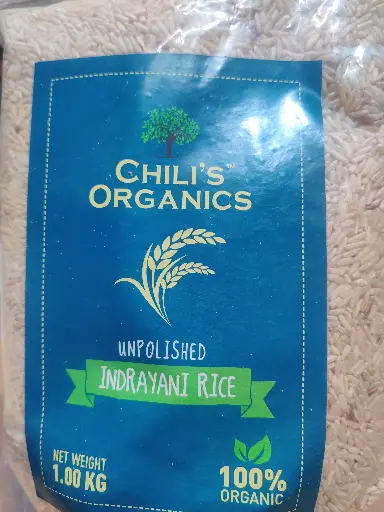 Brown Indrayeeni Rice (इंद्रयिनी ) 1Kg (Chilli Organic)